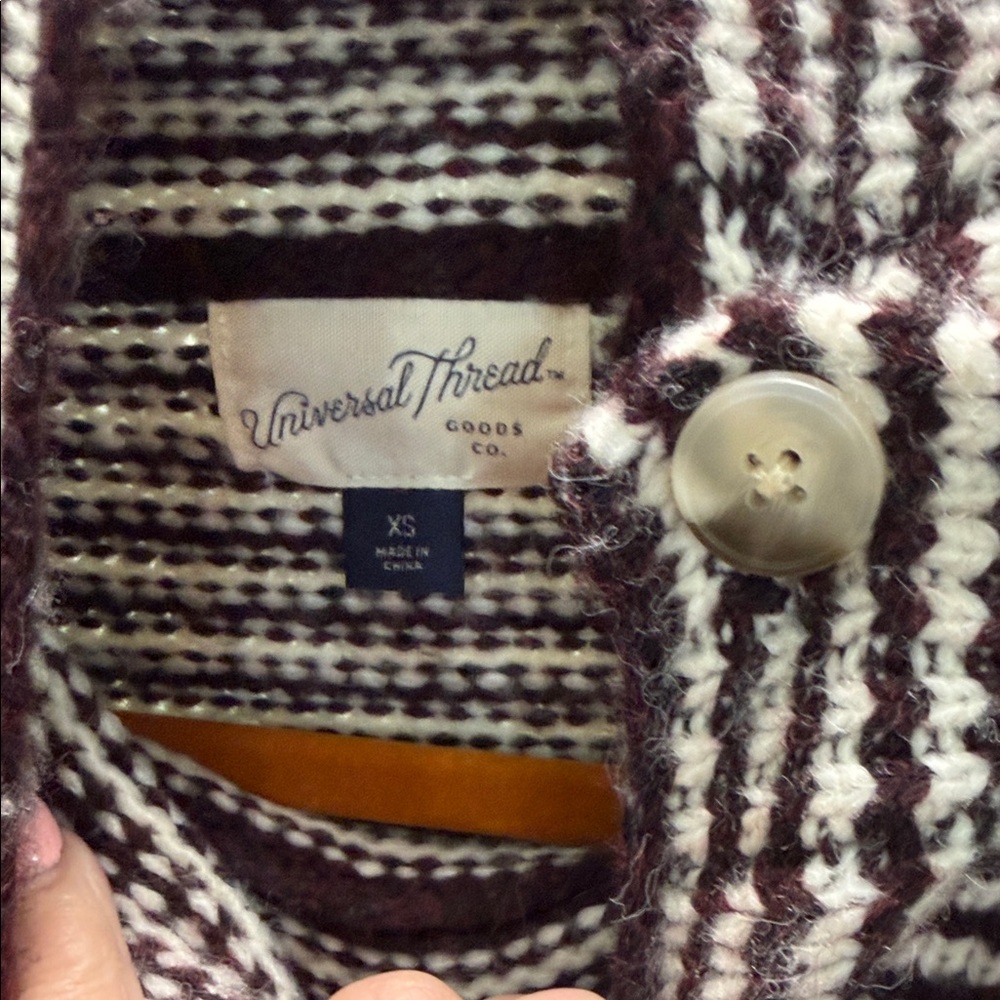 Universal Thread Striped Mock Neck Button-Shoulde… - image 5